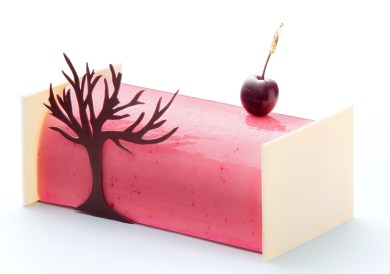 Bûche Sakura de Sébastien Bouillet